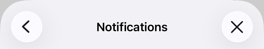 Notifications heading